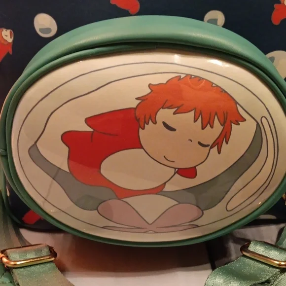 Ponyo Backpack & Pouch Rare - Picture 2 of 16